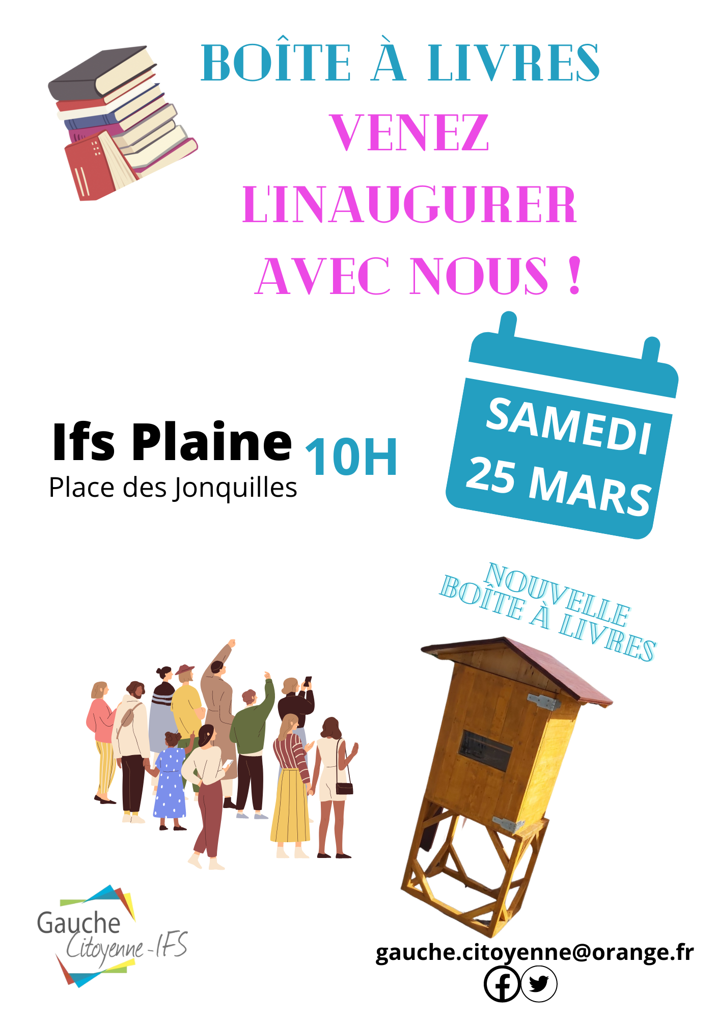 Boîte à livres affichette